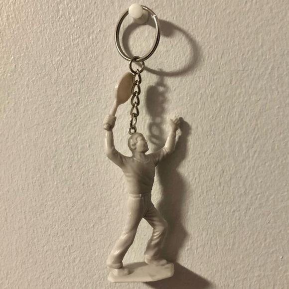 ❤️ Plastic Tennis Badminton Toy Keychain Accessory - Picture 1 of 5